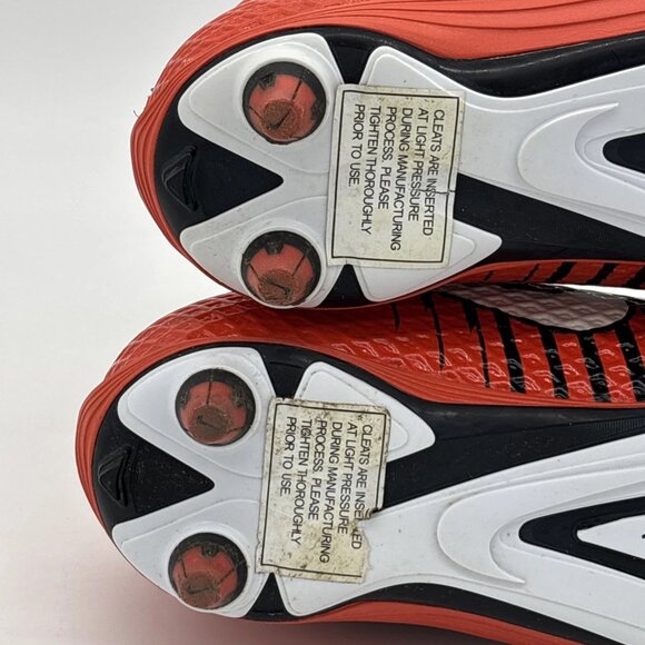 Nike Lunarbeast PRO D Men's Size 10.5 Football Cleats Orange Black (833419-018) - Picture 10 of 12